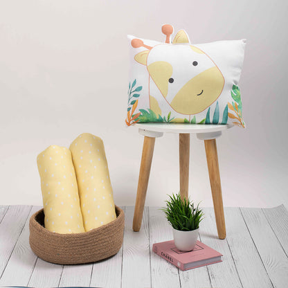 Organic Pillow & Bolsters -  Giraffe | Set of 3