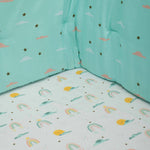 Organic Fitted Cot Sheet- Colorful Rainbows