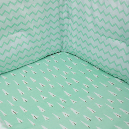 Organic Fitted Cot Sheet- Pines