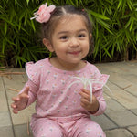 Girls Cotton Full-Sleeve Top- Dandelion