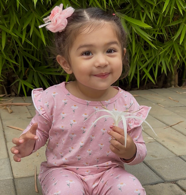 Girls Cotton Full-Sleeve Top- Dandelion