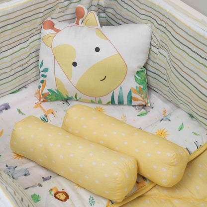 Organic Pillow & Bolsters -  Giraffe | Set of 3