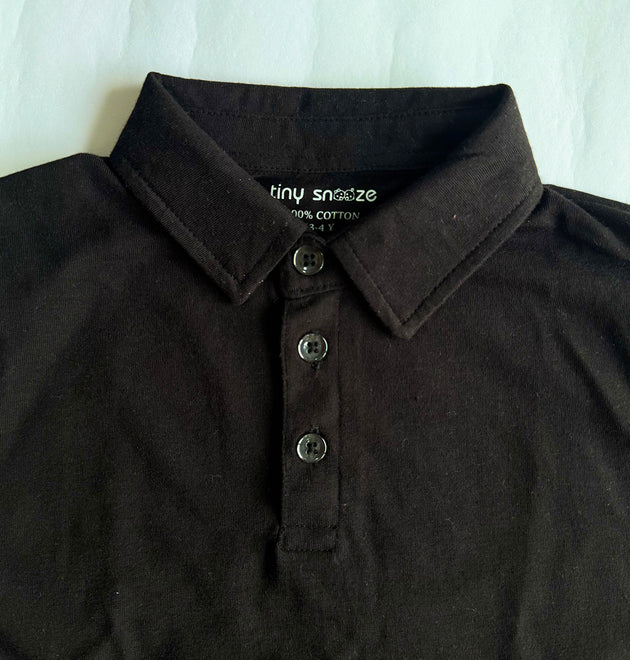 Boys Polo Tshirt- Black