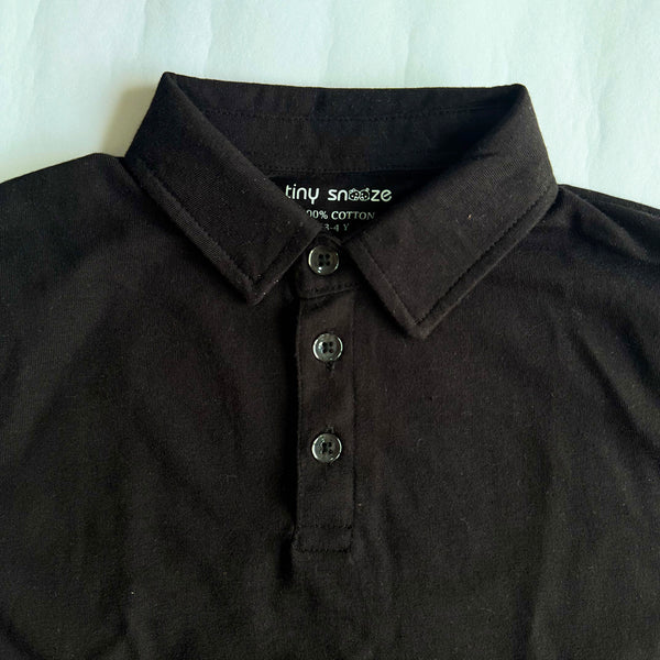 Boys Polo Tshirt- Black