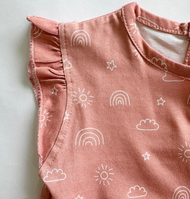 Girls Cotton Frock- Magical Sky