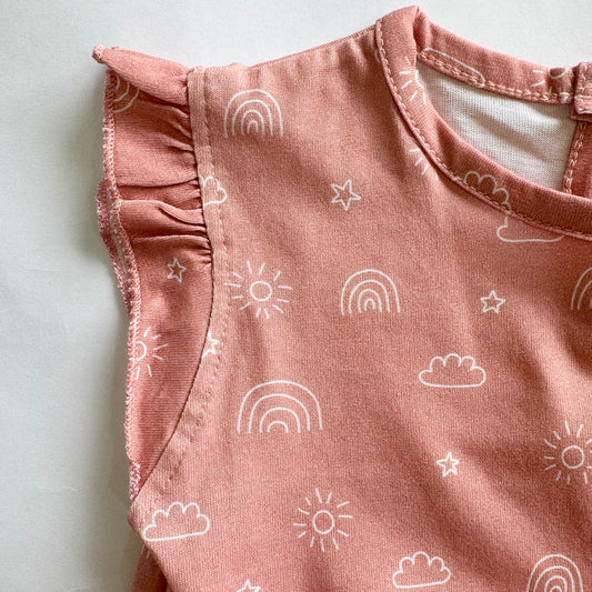 Girls Cotton Frock- Magical Sky