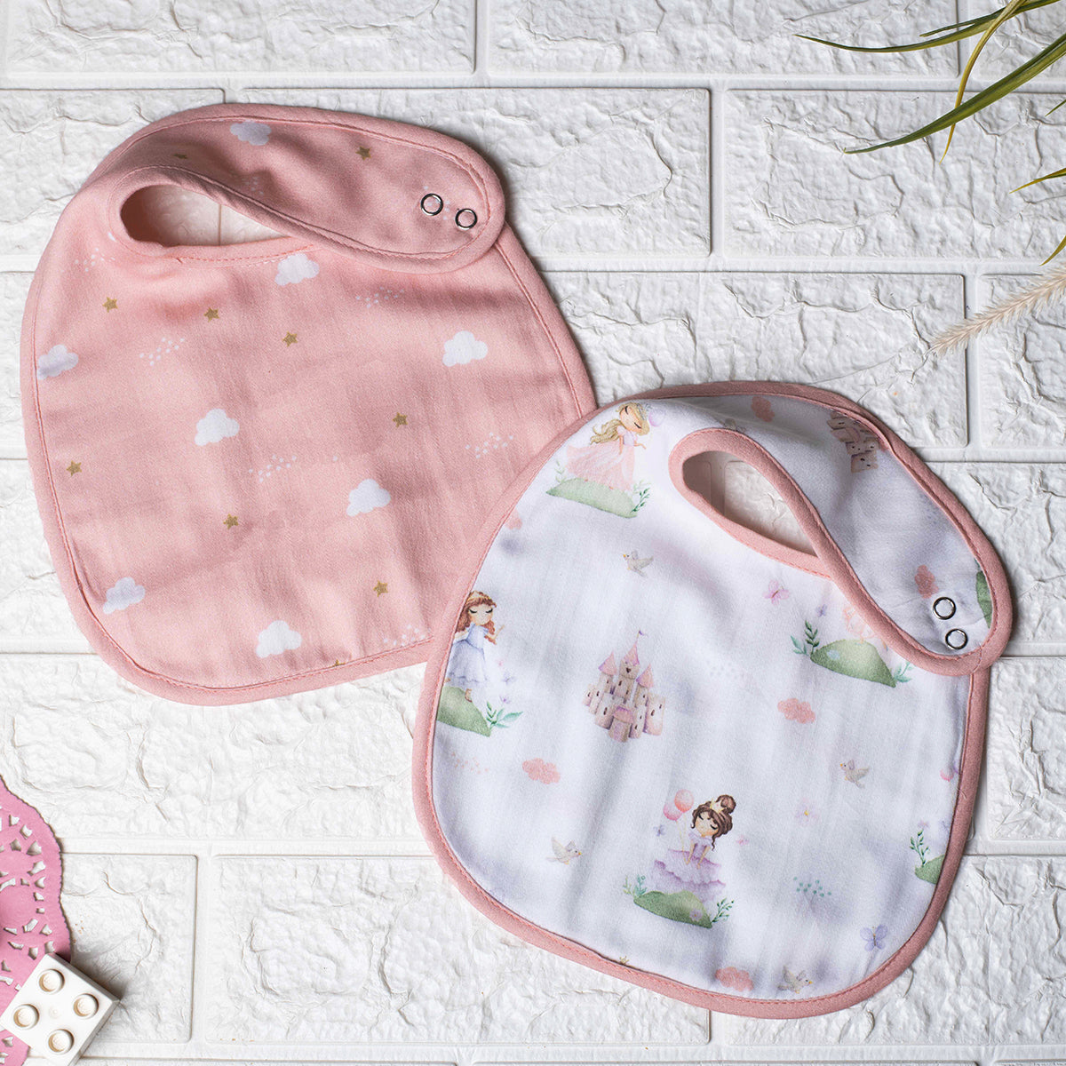 Organic Bibs (Set of 2)- Fairytale