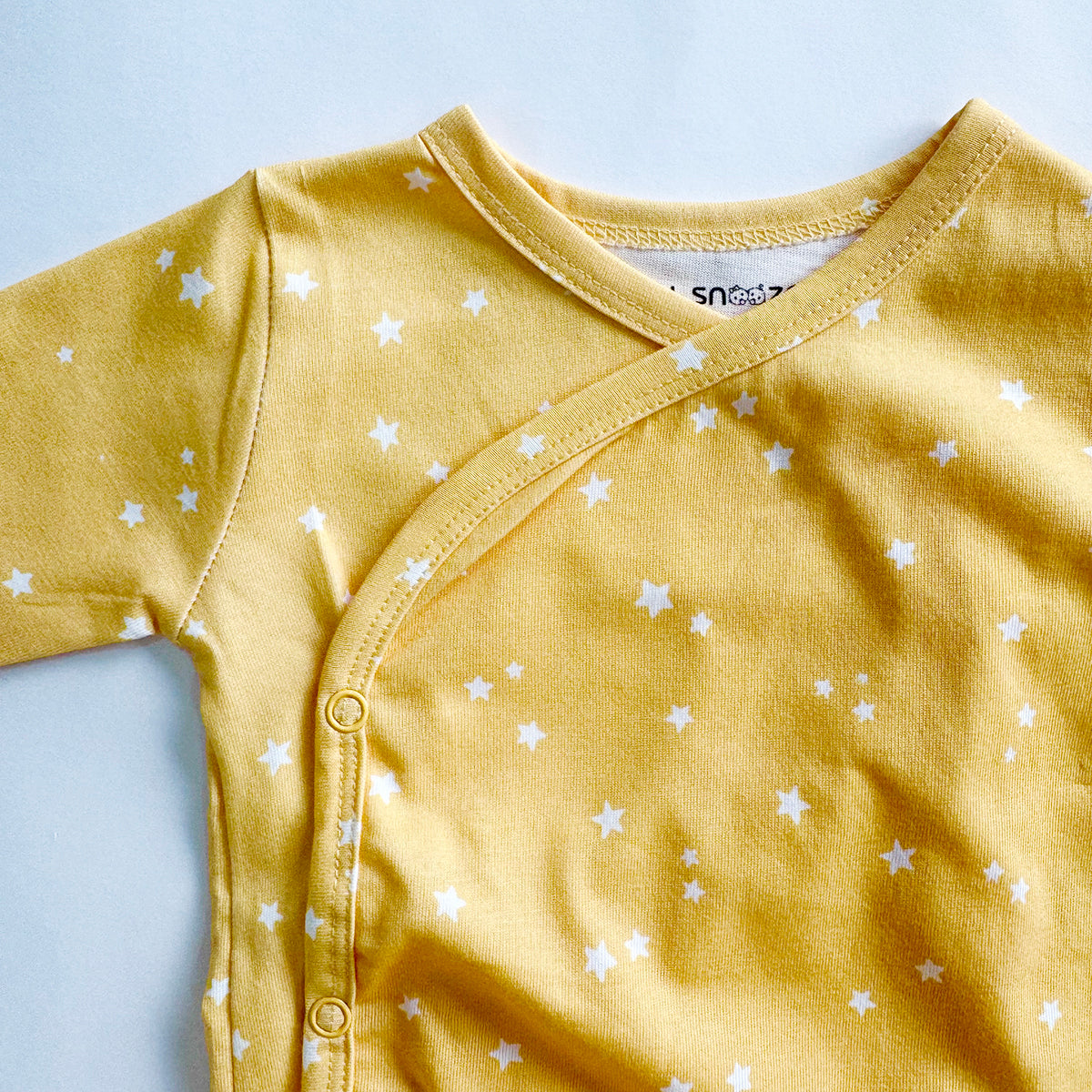 Cotton Kimono Bodysuit- Yellow Sky