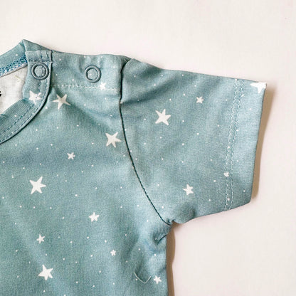 Cotton Bodysuit- Grey Sky