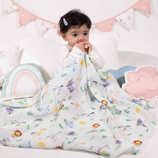 Organic Muslin Swaddles (Set of 2)- Into The Wild