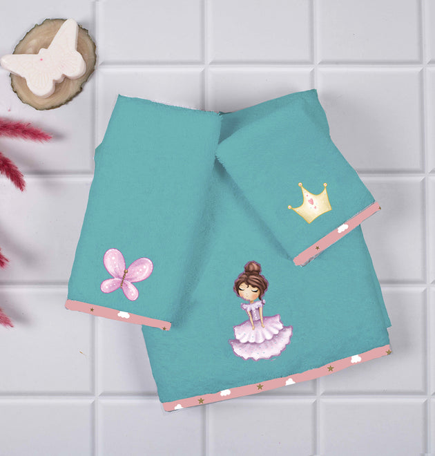 Kids Towels (Set of 3) - Mint