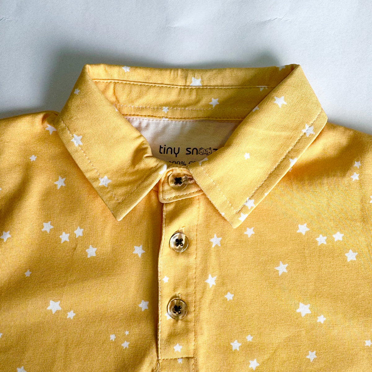 Boys Polo Tshirt- Yellow Sky