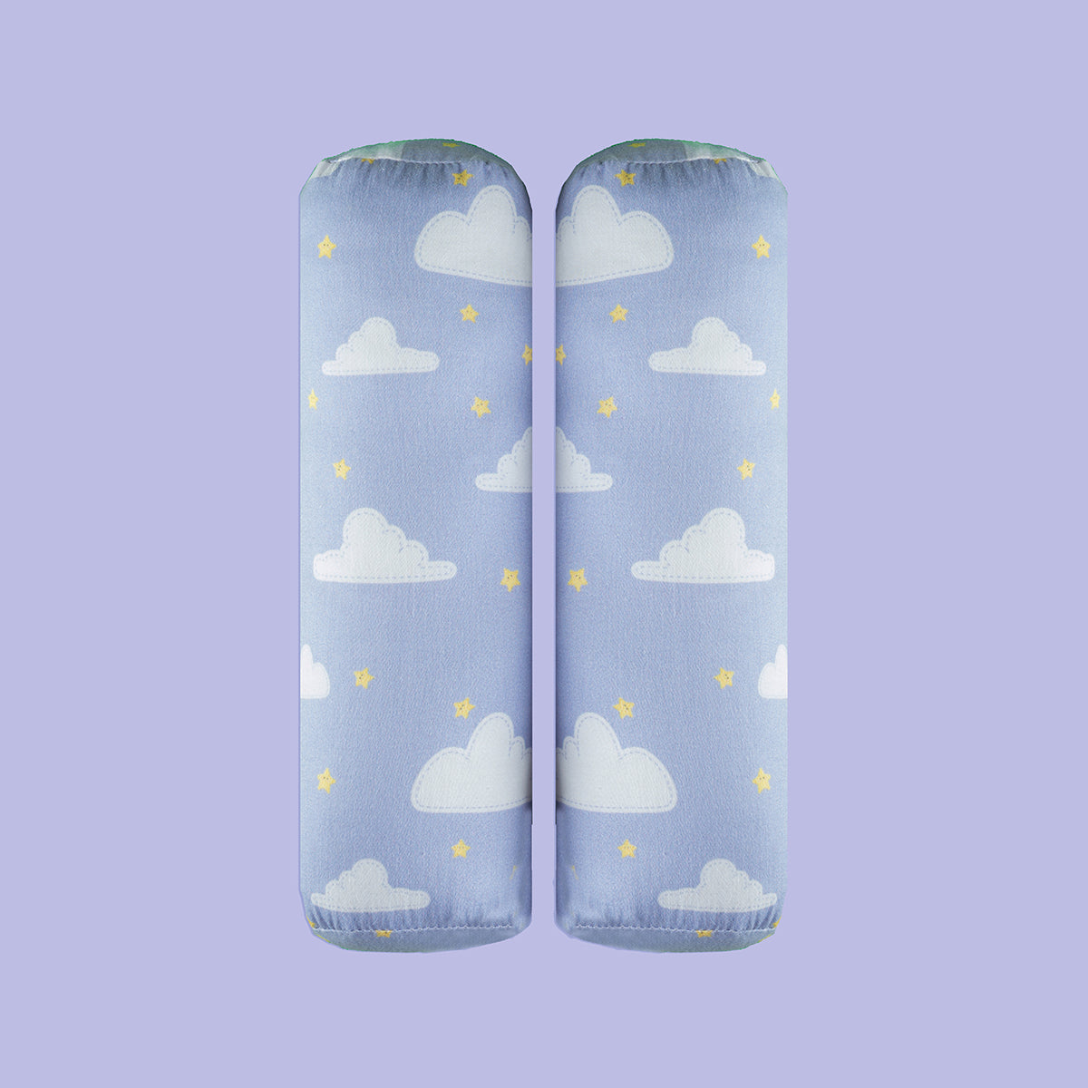 Organic Pillow & Bolsters - Purple Clouds | Set of 3