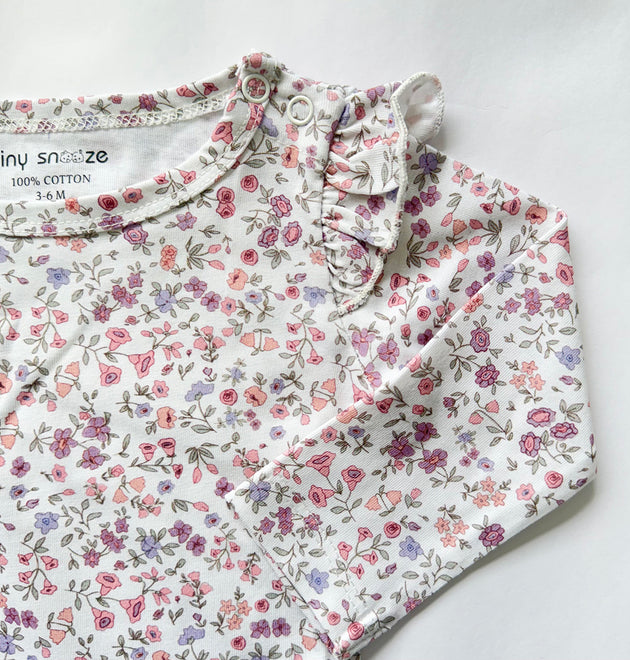 Girls Cotton Full-Sleeve Top- Blossom