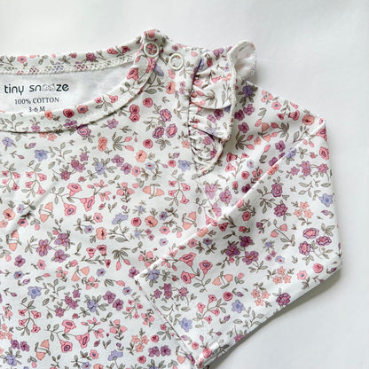 Girls Cotton Full-Sleeve Top- Blossom
