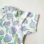 Cotton Bodysuit- Purple Flowers