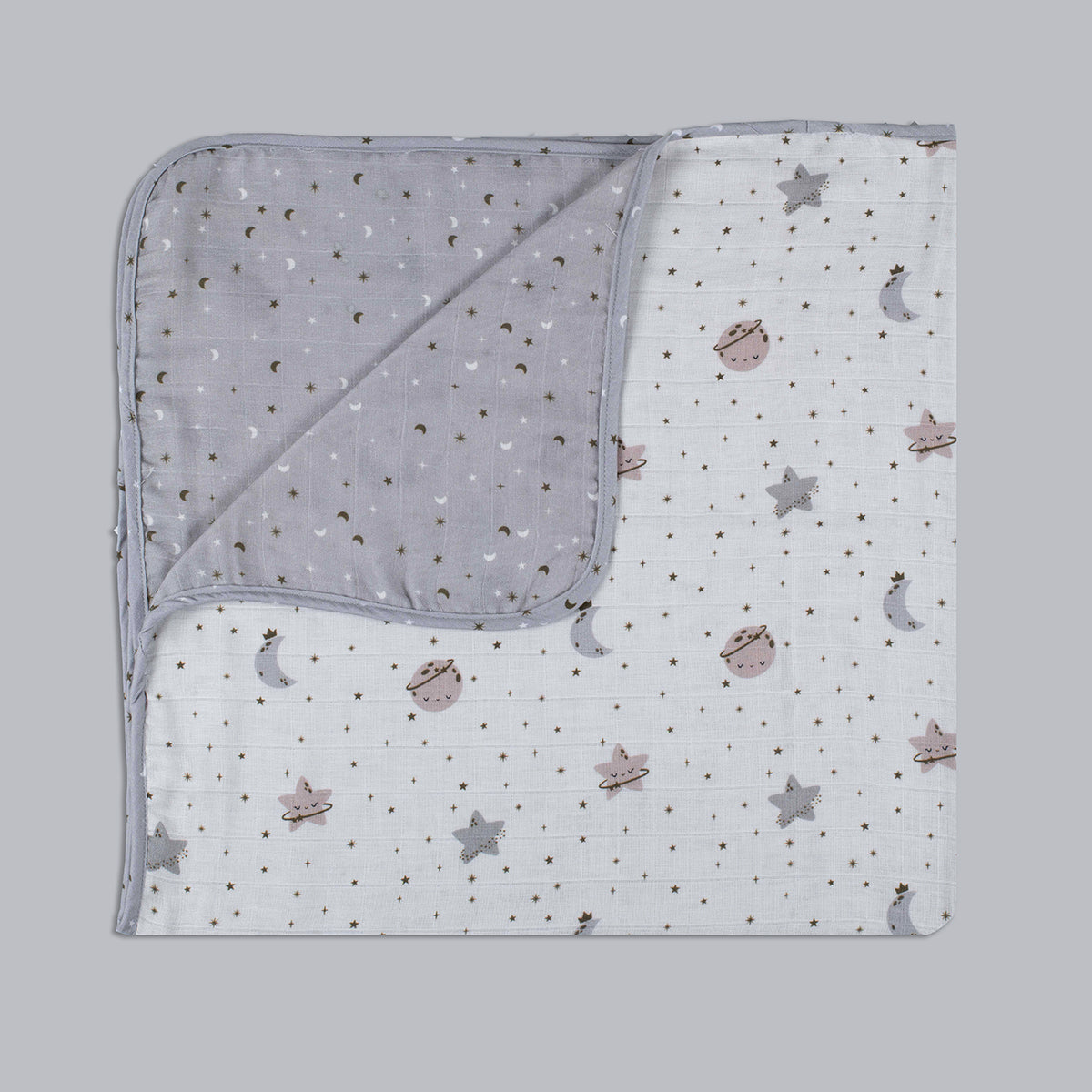 Organic Muslin Blanket - Starry Nights