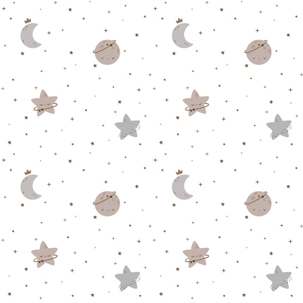 Organic Burp Cloths (Set of 2)- Starry Nights