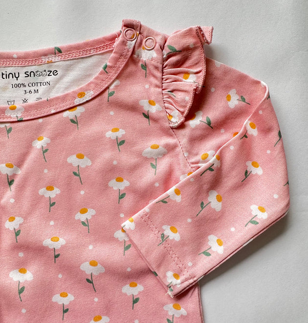 Girls Cotton Full-Sleeve Top- Dandelion