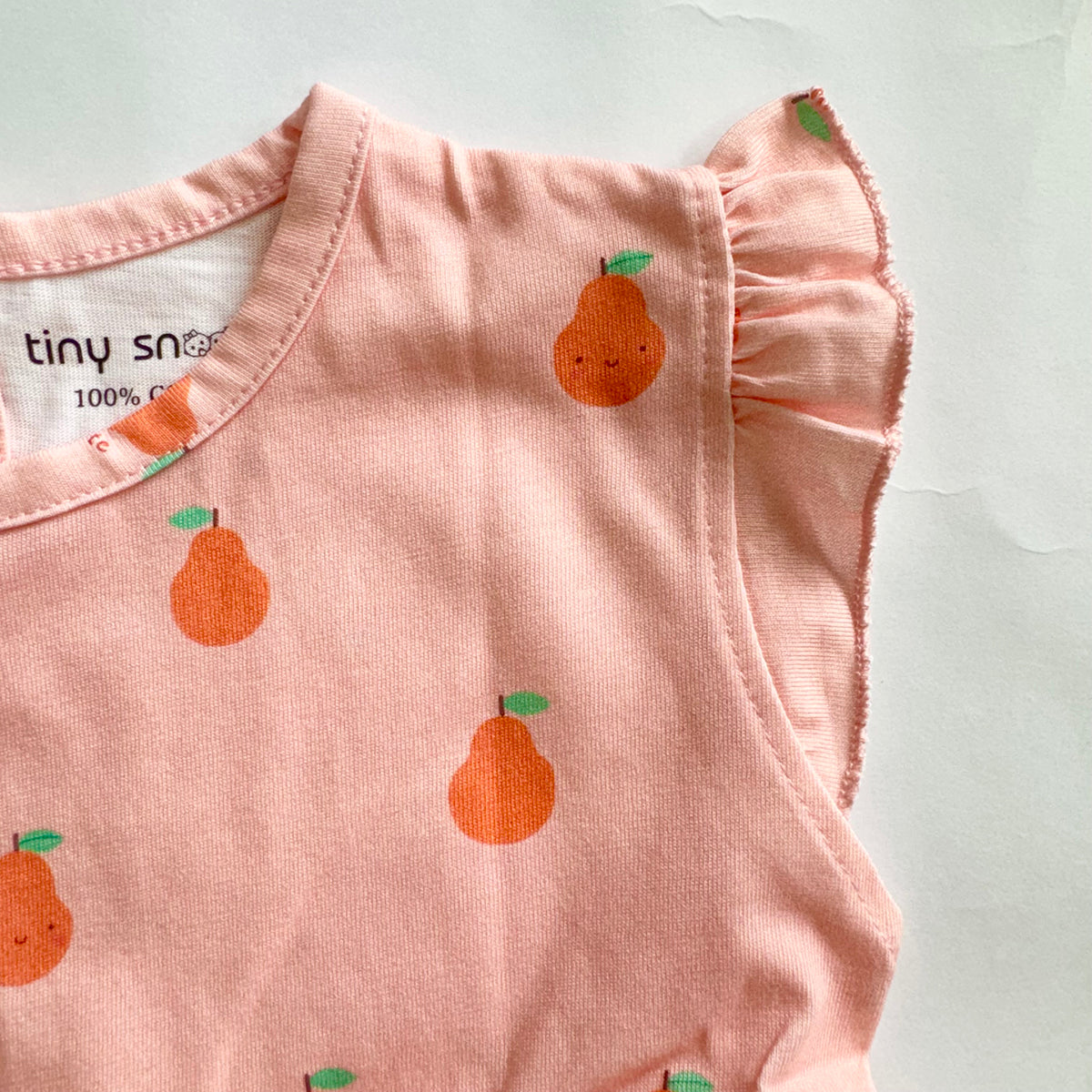 Girls Cotton Frock- Pears