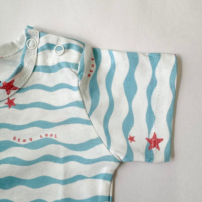 Kids Cotton Tshirt- Waves