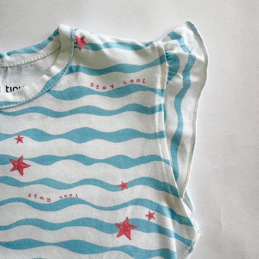 Girls Cotton Frock- Waves