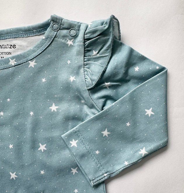 Girls Cotton Full-Sleeve Top- Grey Sky