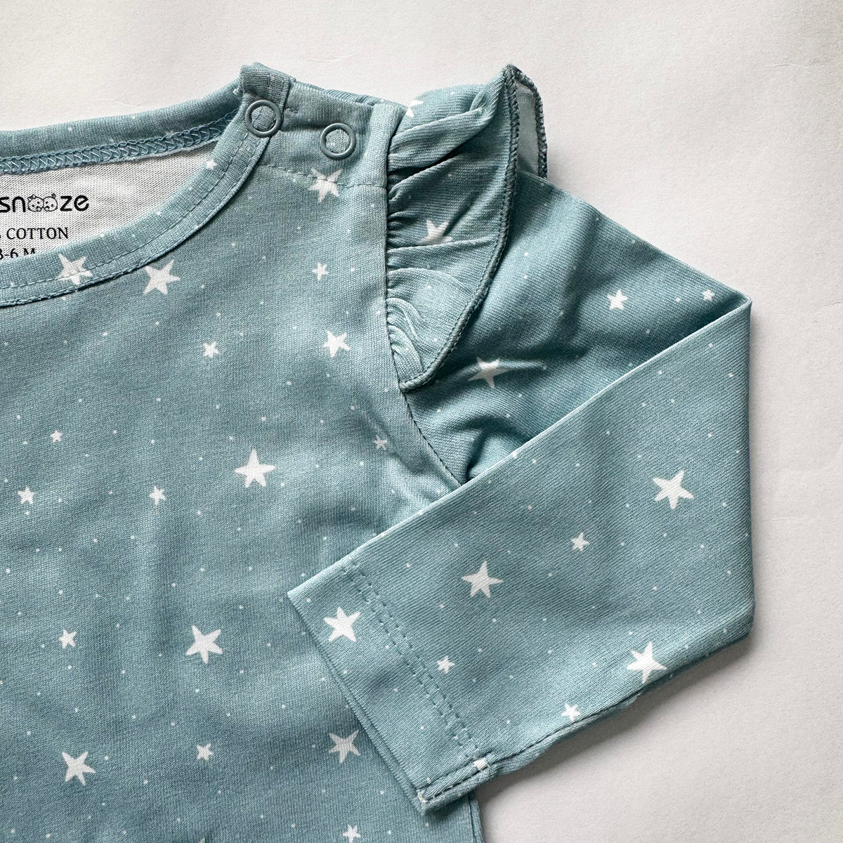 Girls Cotton Full-Sleeve Top- Grey Sky