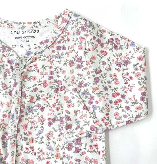 Cotton Sleepsuit- Blossom