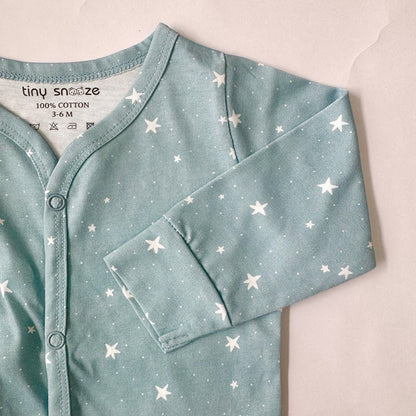 Cotton Sleepsuit- Grey Sky
