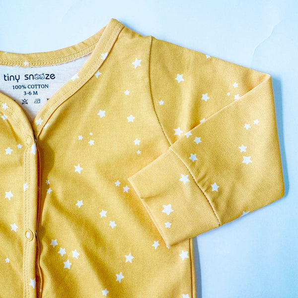 Cotton Sleepsuit- Yellow Sky