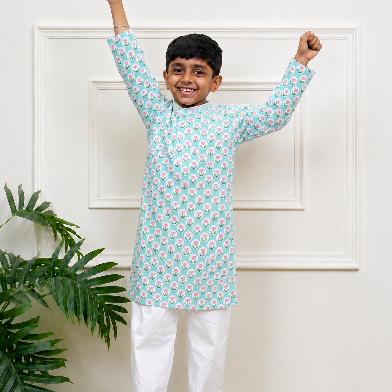 Boys Kurta Set- Lotus