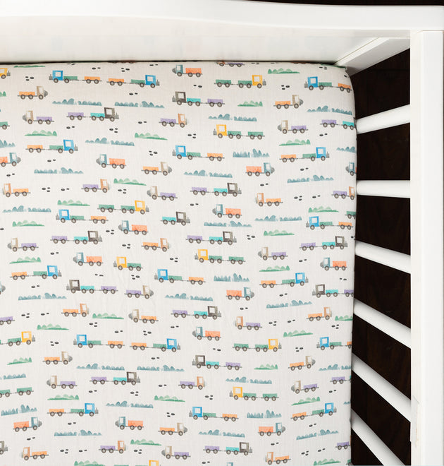 Cot Bedding Set -  Traffic Jam | Set of 6