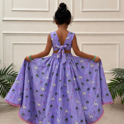 Girls Lehenga Set- Vrindavan