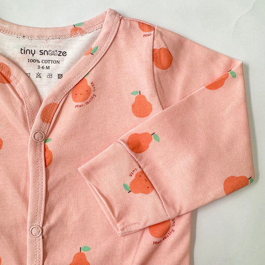 Cotton Sleepsuit- Pears