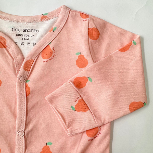 Cotton Sleepsuit- Pears
