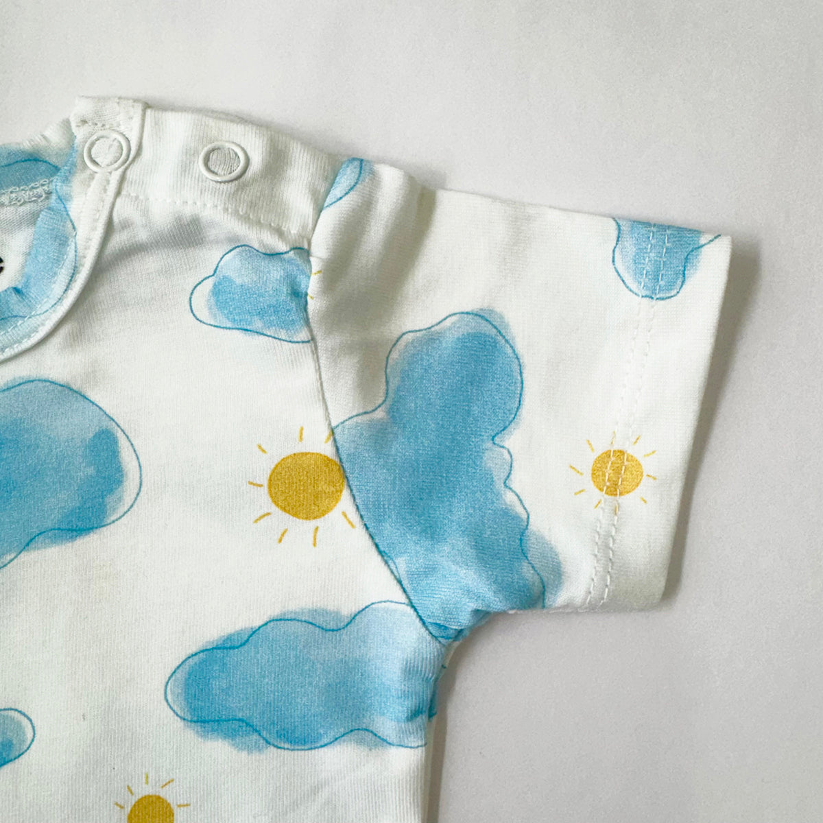 Cotton Bodysuit- Sun & Clouds