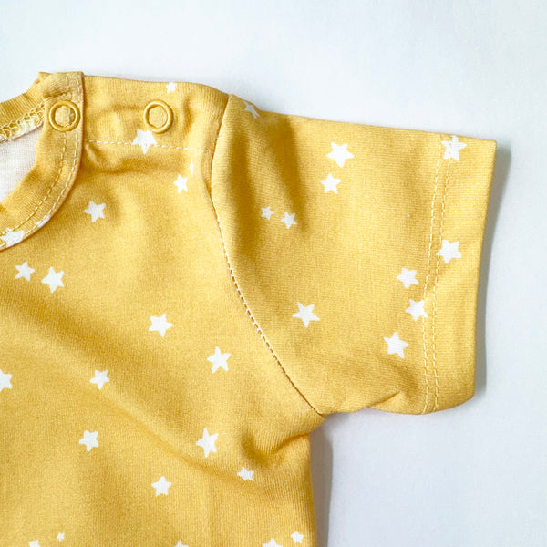 Cotton Bodysuit- Yellow Sky