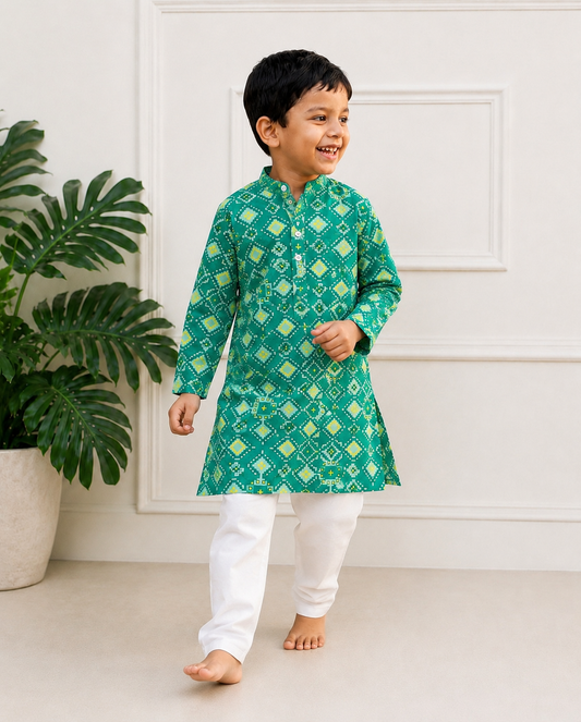 Boys Kurta Set- Patola