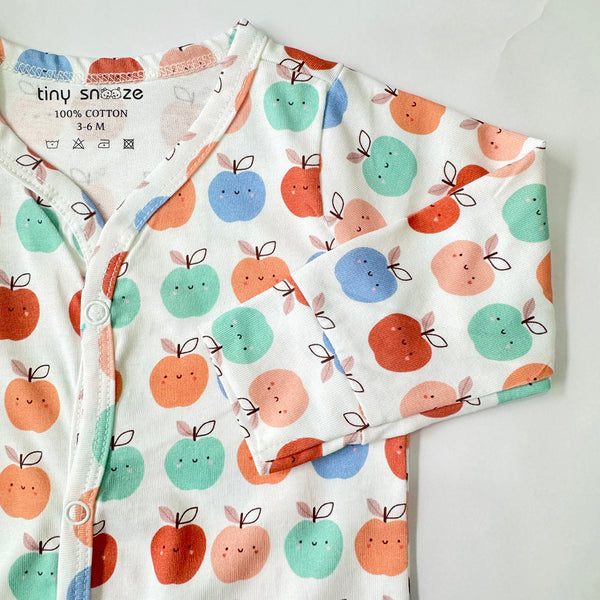 Cotton Sleepsuit- Apples