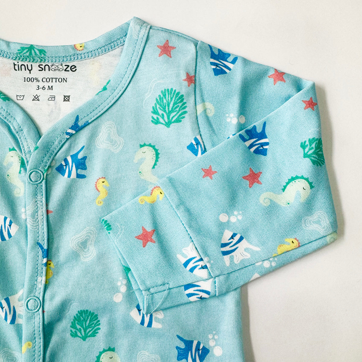 Cotton Sleepsuit- Underwater