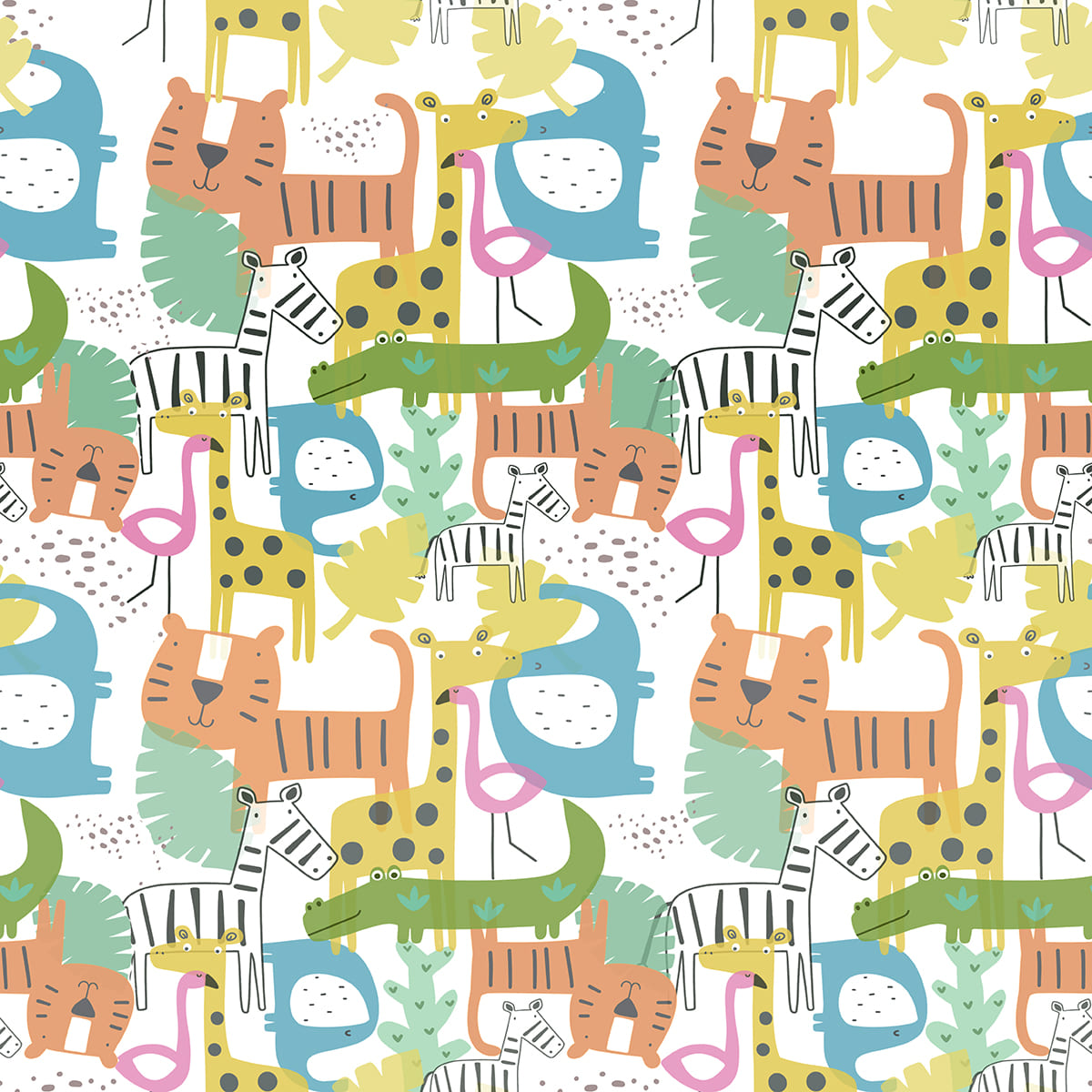 Girls Co-Ord Set- Colorful Animals