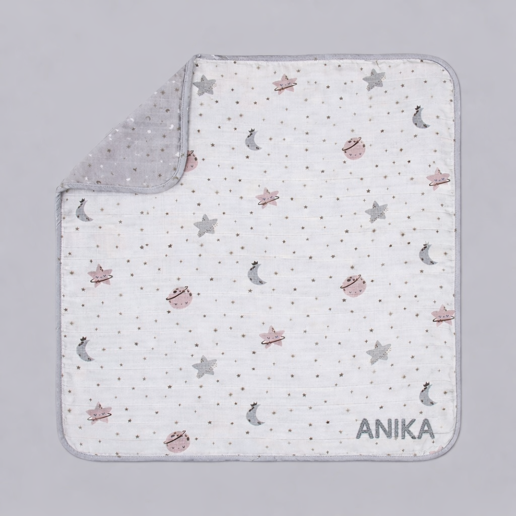 Organic Muslin Blanket - Starry Nights