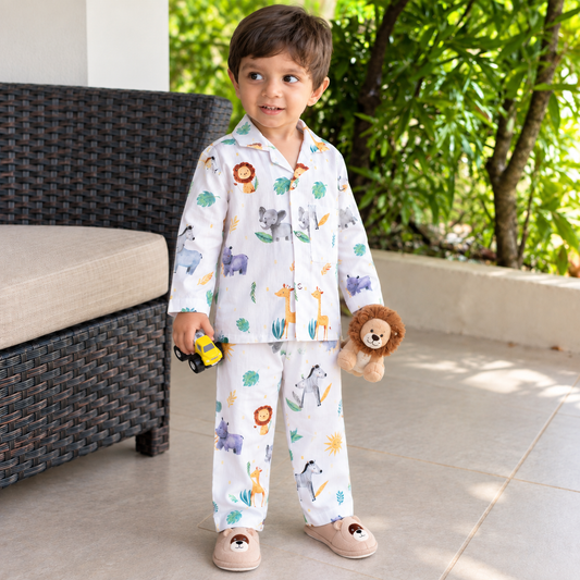 Cotton Nightsuit- Safari Animals