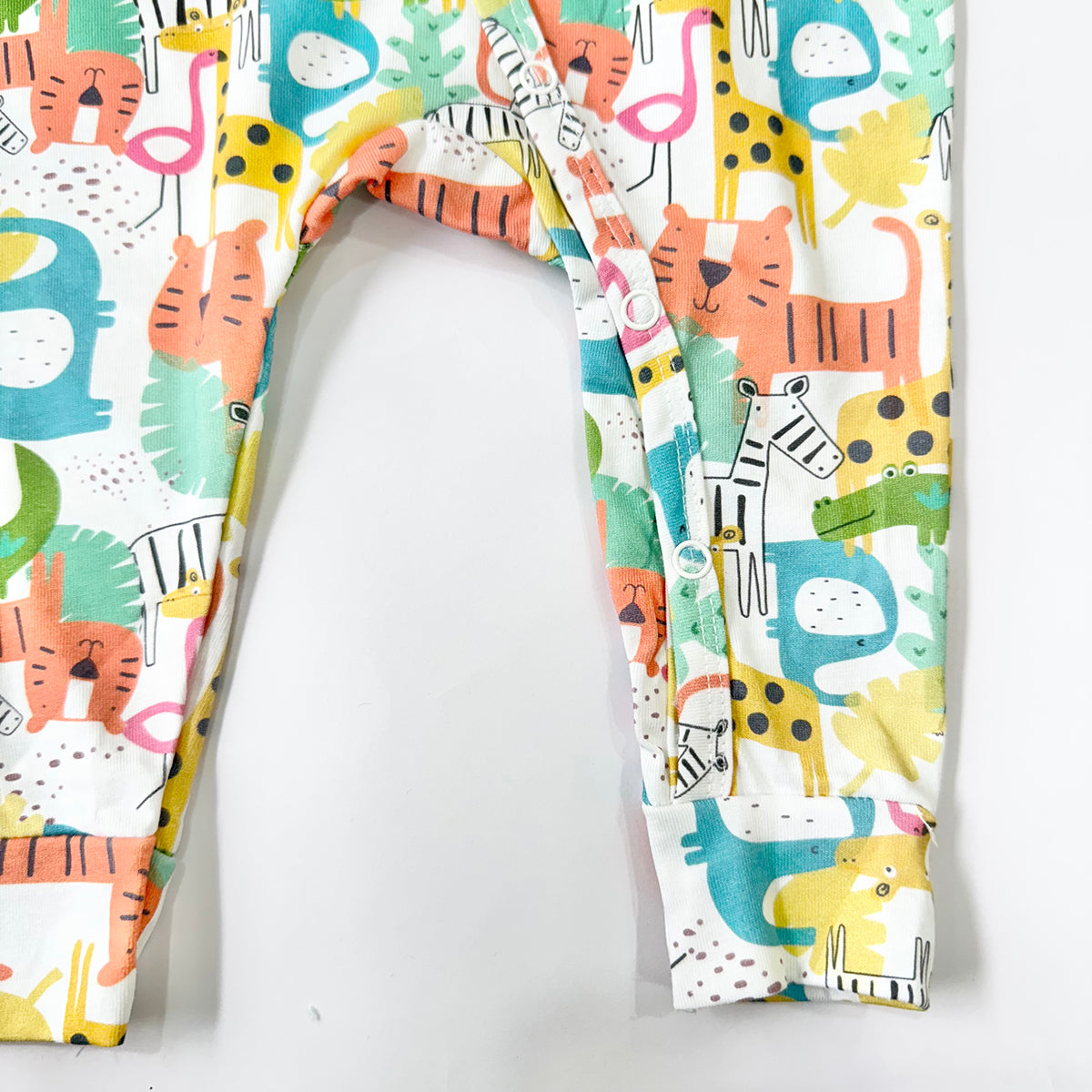 Cotton Sleepsuit- Colorful Animals