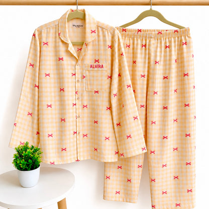 Cotton Nightsuit- Bows