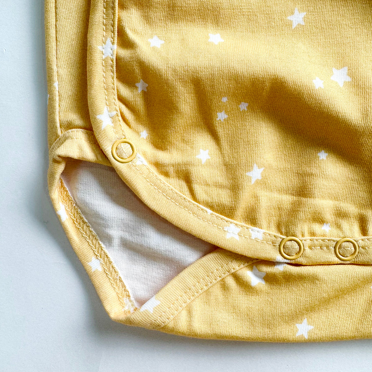 Cotton Kimono Bodysuit- Yellow Sky