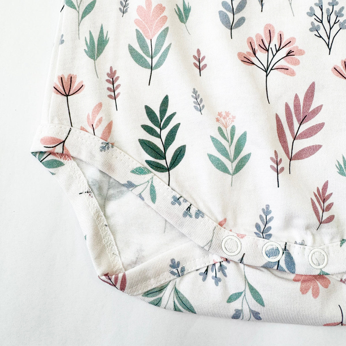 Cotton Bodysuit- Pastel Flowers