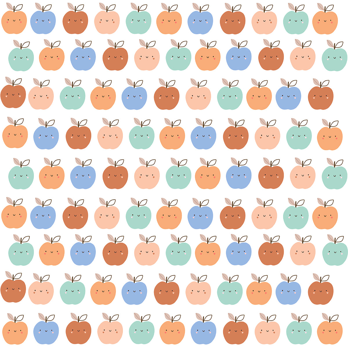 Girls Cotton Full-Sleeve Top- Apples