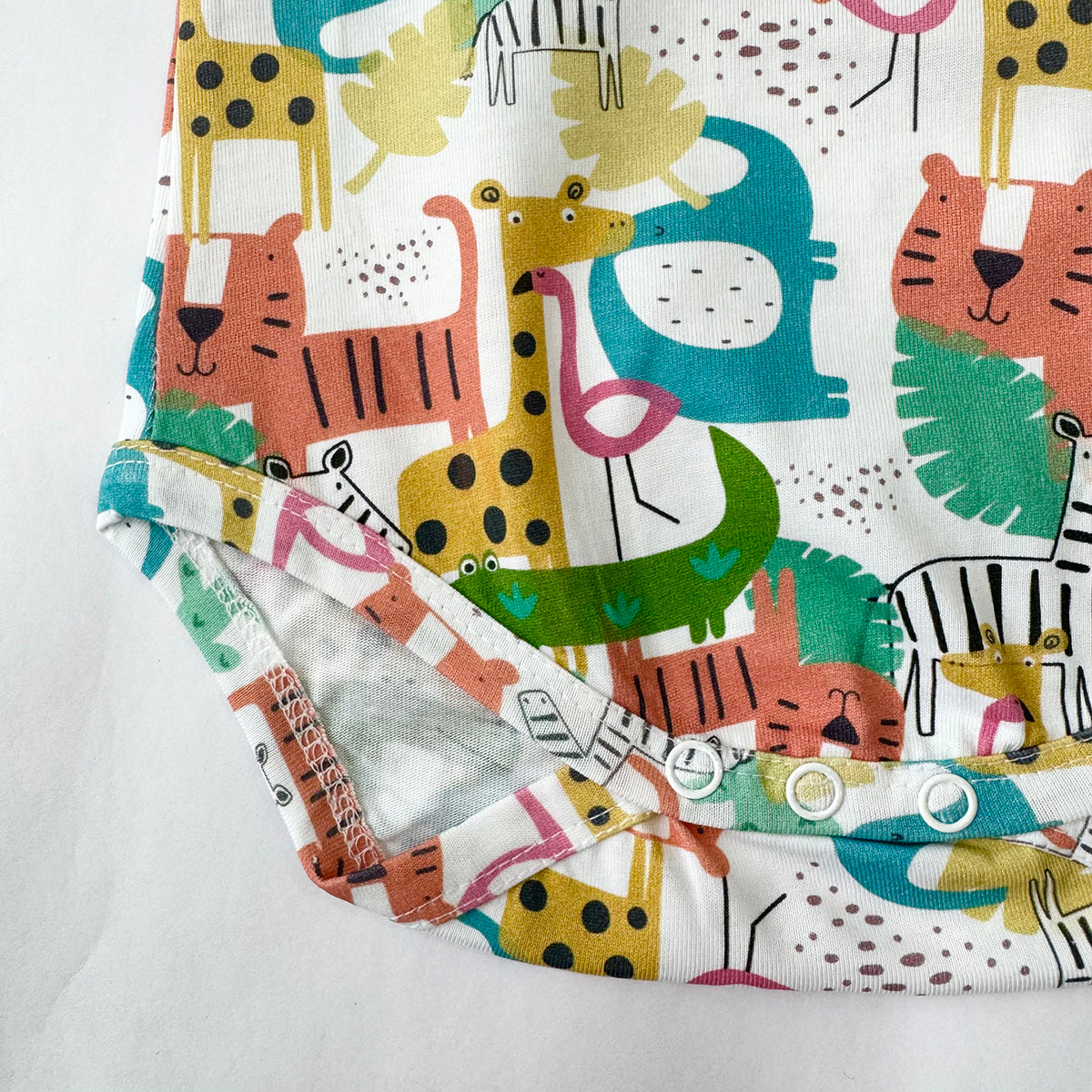 Cotton Bodysuit- Colorful Animals